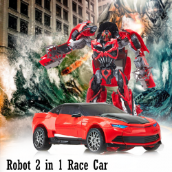 Robot 2 in 1 Race Car Transform Light & Voice Your best friend to play with , MK2030A